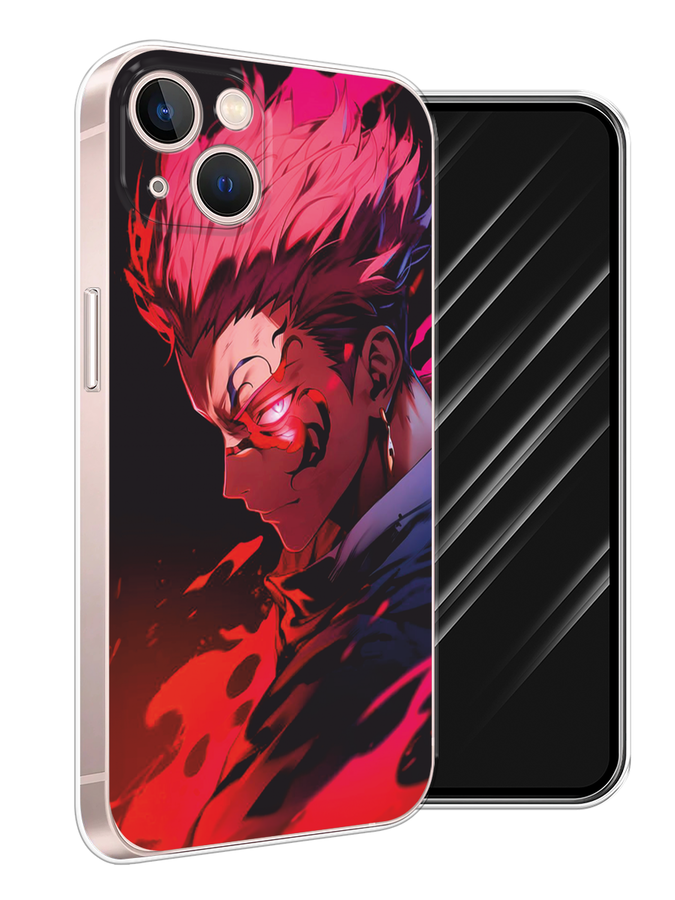 

Чехол Awog на Apple iPhone 13 "Взгляд Сукуны", Розовый;красный;черный, 14250-1
