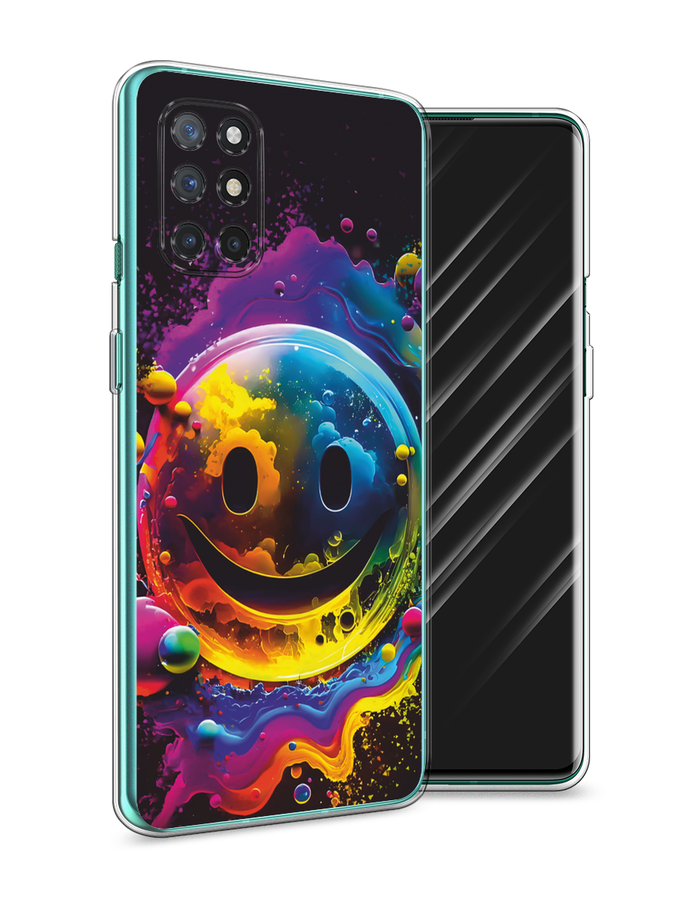 

Чехол Awog на OnePlus 8T "Кислотный смайл", Фиолетовый;желтый;синий, 151150-1