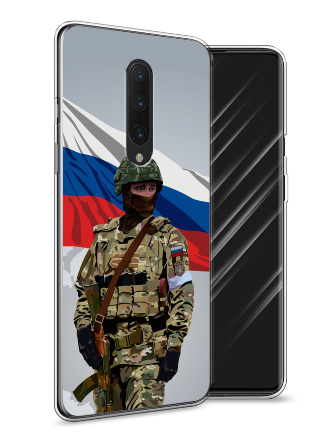 

Чехол Awog на OnePlus 8 "Солдат с флагом", Белый;синий;красный;зеленый, 151250-1