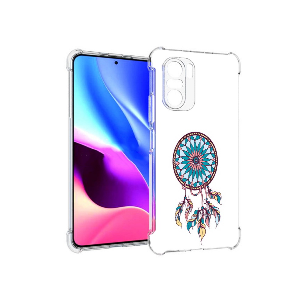 

Чехол MyPads Tocco для Xiaomi Redmi K40 ловец снов синий (PT158239.260.443), Прозрачный, Tocco