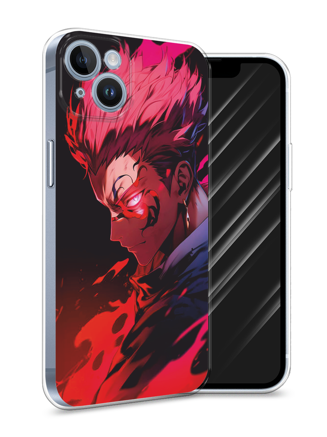 

Чехол Awog на Apple iPhone 14 "Взгляд Сукуны", Розовый;красный;черный, 15150-1
