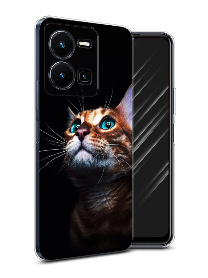 

Чехол Awog на Vivo Y35 4G / Виво Y35 4G "Мечтательный кот", Коричневый