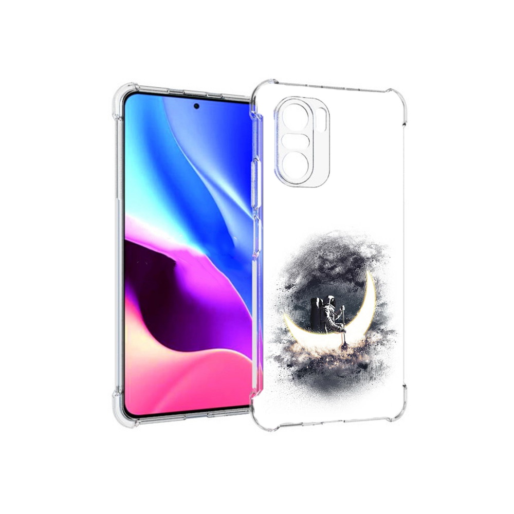 

Чехол MyPads Tocco для Xiaomi Redmi K40 лунный путешественник (PT158239.260.448), Прозрачный, Tocco