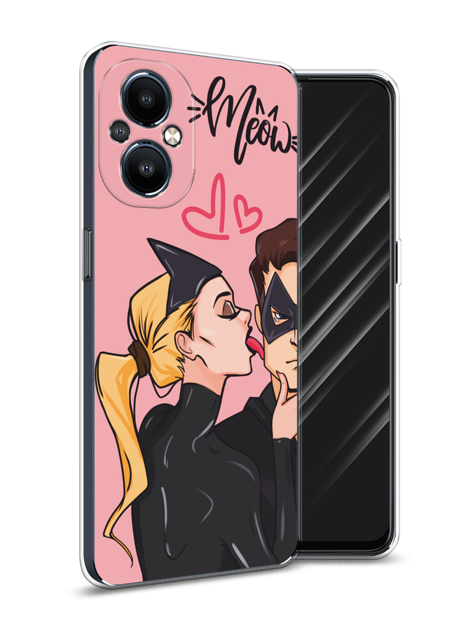 

Чехол Awog на OnePlus Nord N20 "Kiss of Cat Woman", Розовый;черный;бежевый, 152550-1