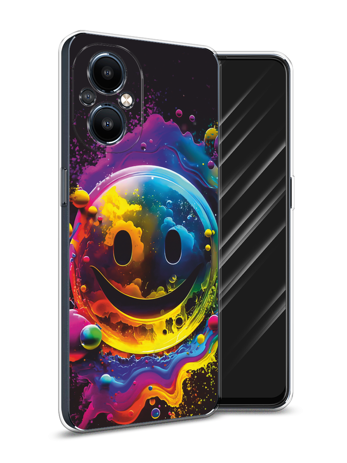 

Чехол Awog на OnePlus Nord N20 "Кислотный смайл", Фиолетовый;желтый;синий, 152550-1
