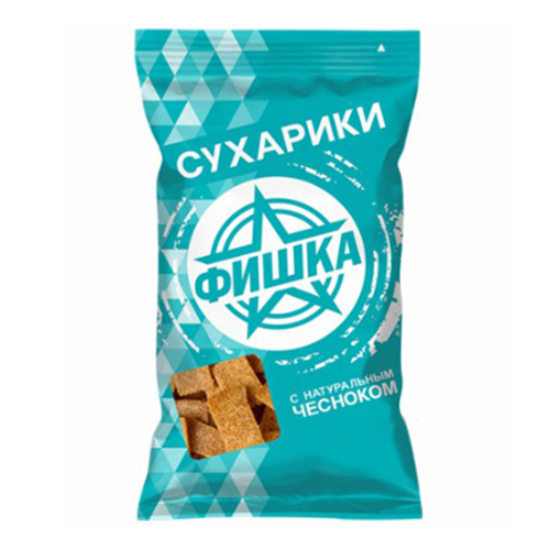 

Сухарики Фишка с натуральным чесноком 500 г