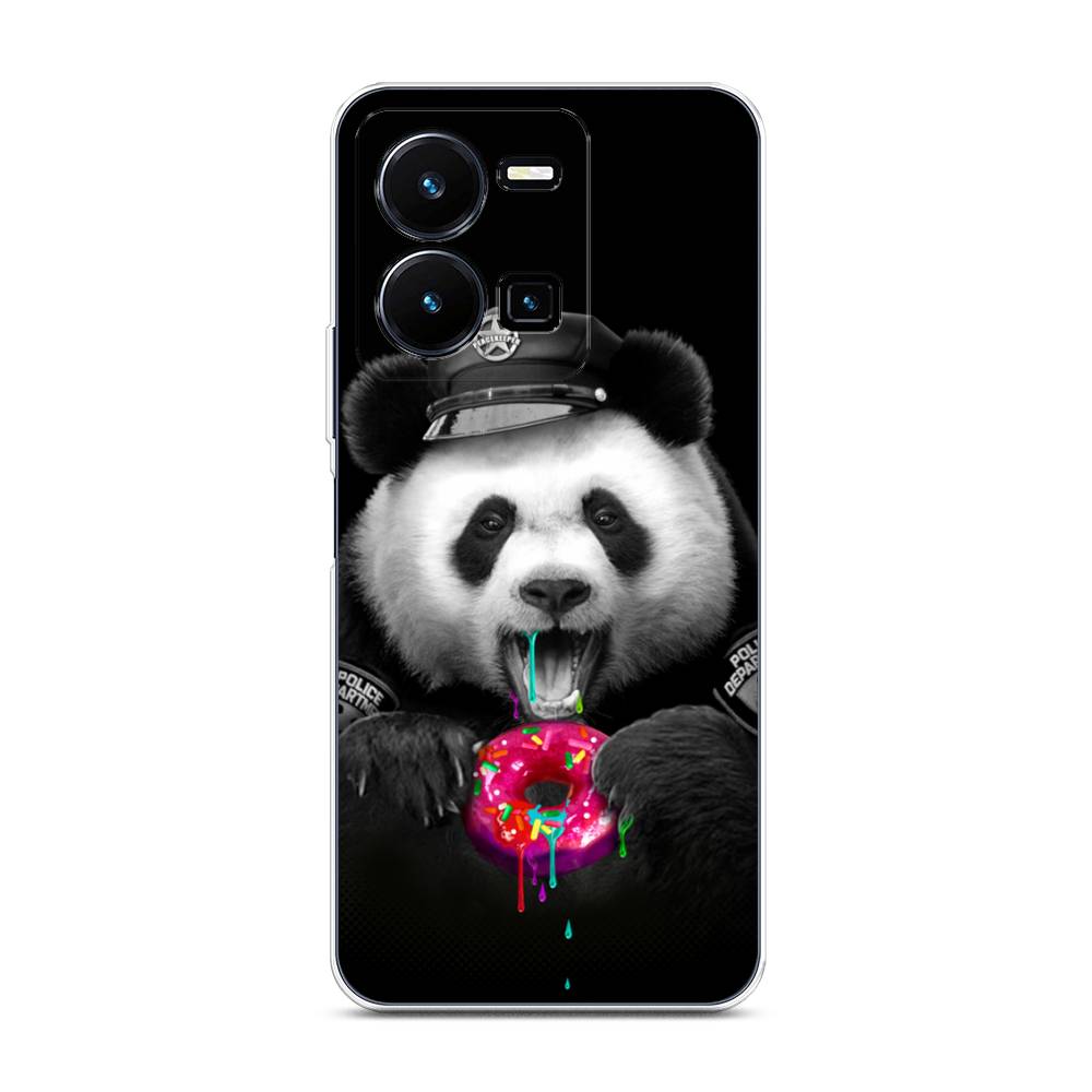 

Чехол Awog на Vivo Y35 4G / Виво Y35 4G "Панда police", Черный;белый;розовый