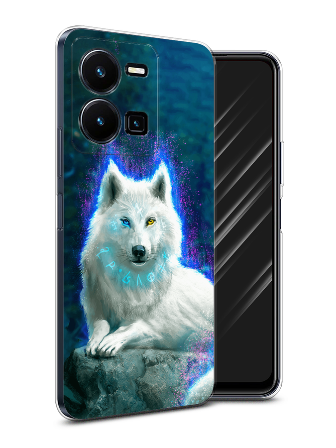 

Чехол Awog на Vivo Y35 4G / Виво Y35 4G "Белоснежный волк", Белый;зеленый;фиолетовый