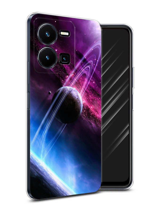

Чехол Awog на Vivo Y35 4G / Виво Y35 4G "Космос 17", Черный;фиолетовый