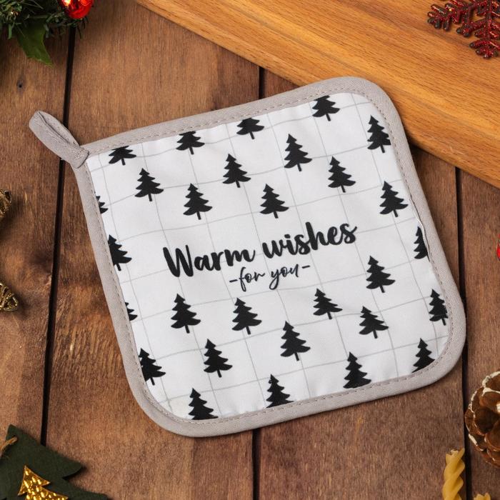 

Прихватка Warm wishes 17х17 , 35% х/л, 65% п/э, ватин 250г/м2