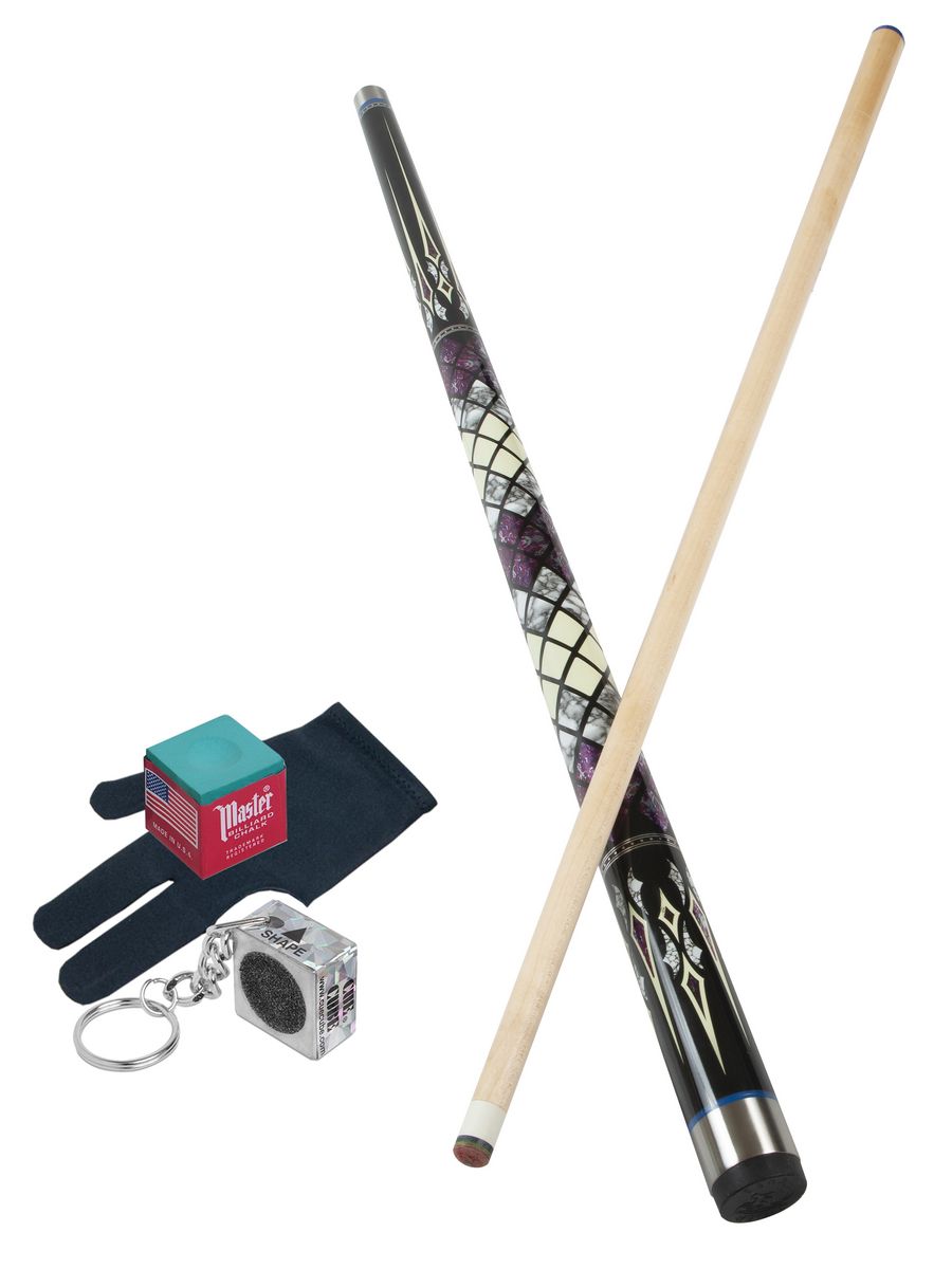 

Кий пульный Sport&Play 26 Glow двухсоставной + мел + перчатка + махровка, Черный;синий;бежевый