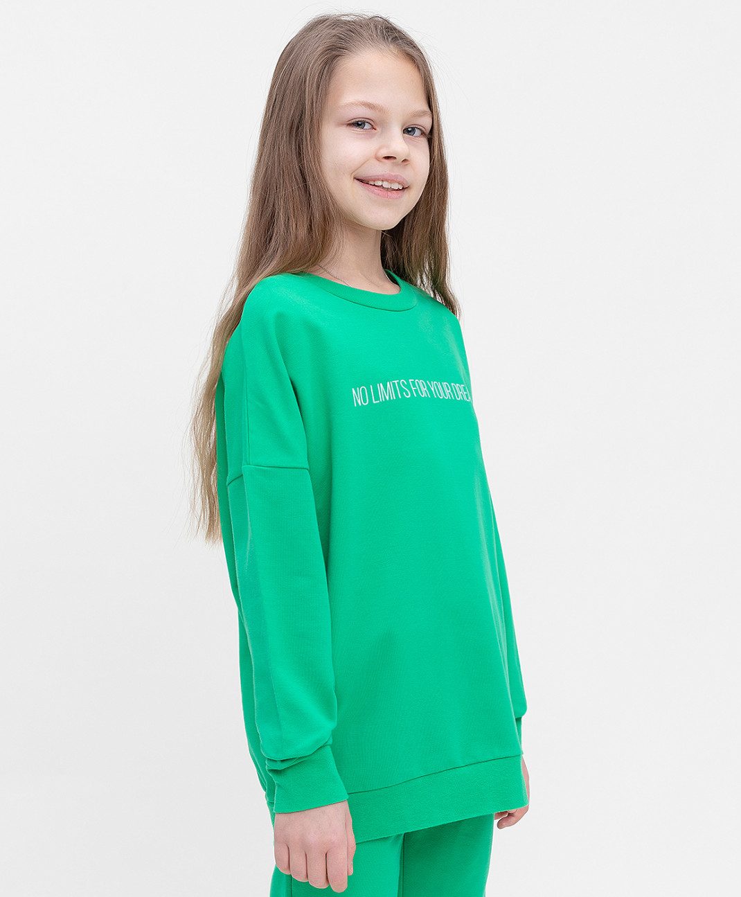 

Свитшот детский Button Blue 122BBGB16014800 зеленый р.152, 122BBGB1601