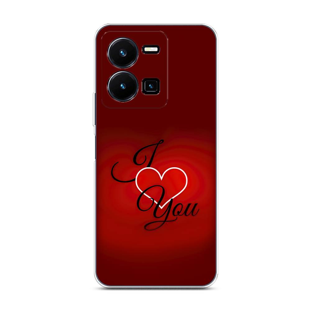 

Чехол Awog на Vivo Y35 4G / Виво Y35 4G "I love you 3", Красный;черный