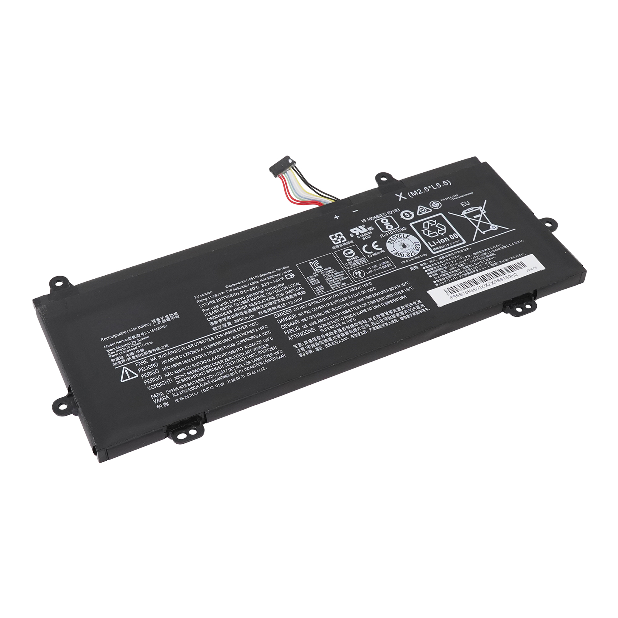 фото Аккумулятор l15m3pb2 для lenovo n22 и др. (l15c3pb0, 5b10k90783, 5b10k90780) azerty