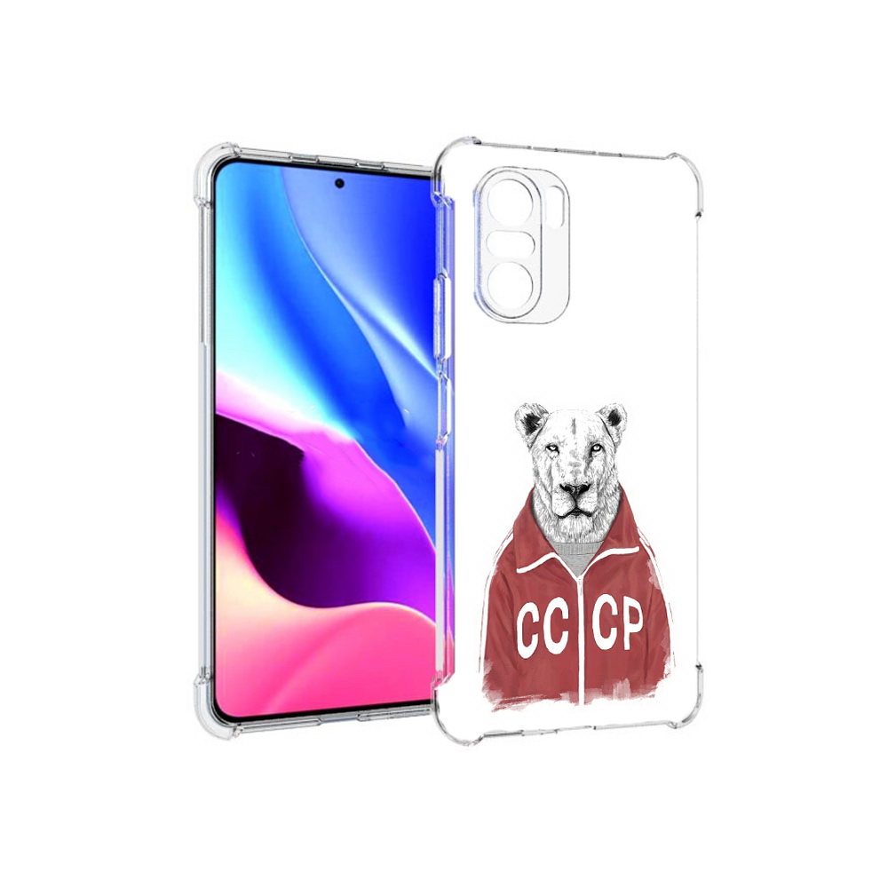 

Чехол MyPads Tocco для Xiaomi Redmi K40 львица ссср (PT158239.260.450), Прозрачный, Tocco
