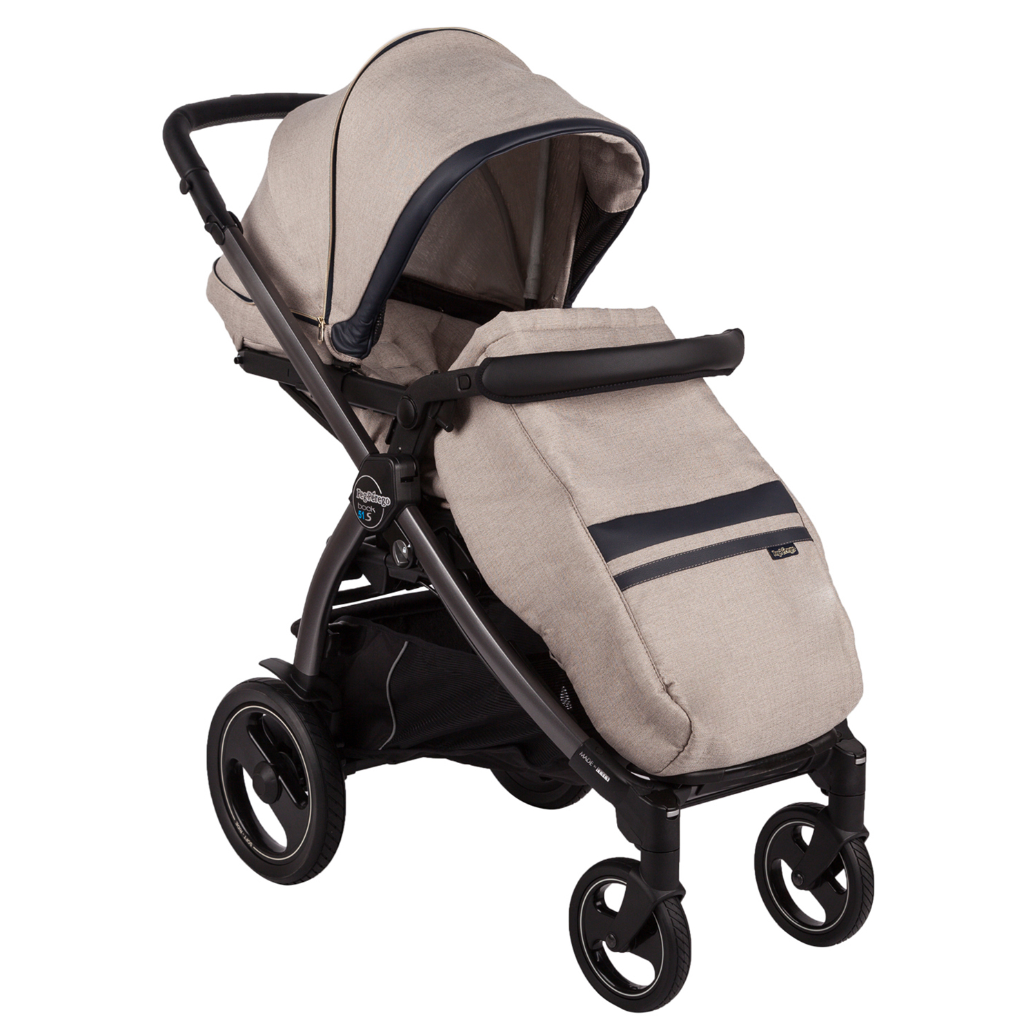

Прогулочная коляска Peg-Perego Book Plus S Pop Up с шасси Book 51 S Titania, luxe ecru