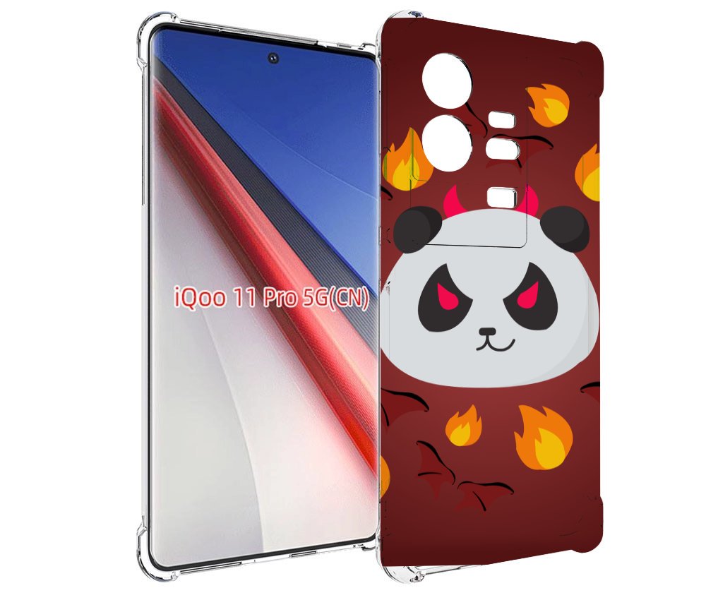 

Чехол бампер MyPads огненная-панда для Vivo iQOO 11 Pro противоу..., Прозрачный, Tocco