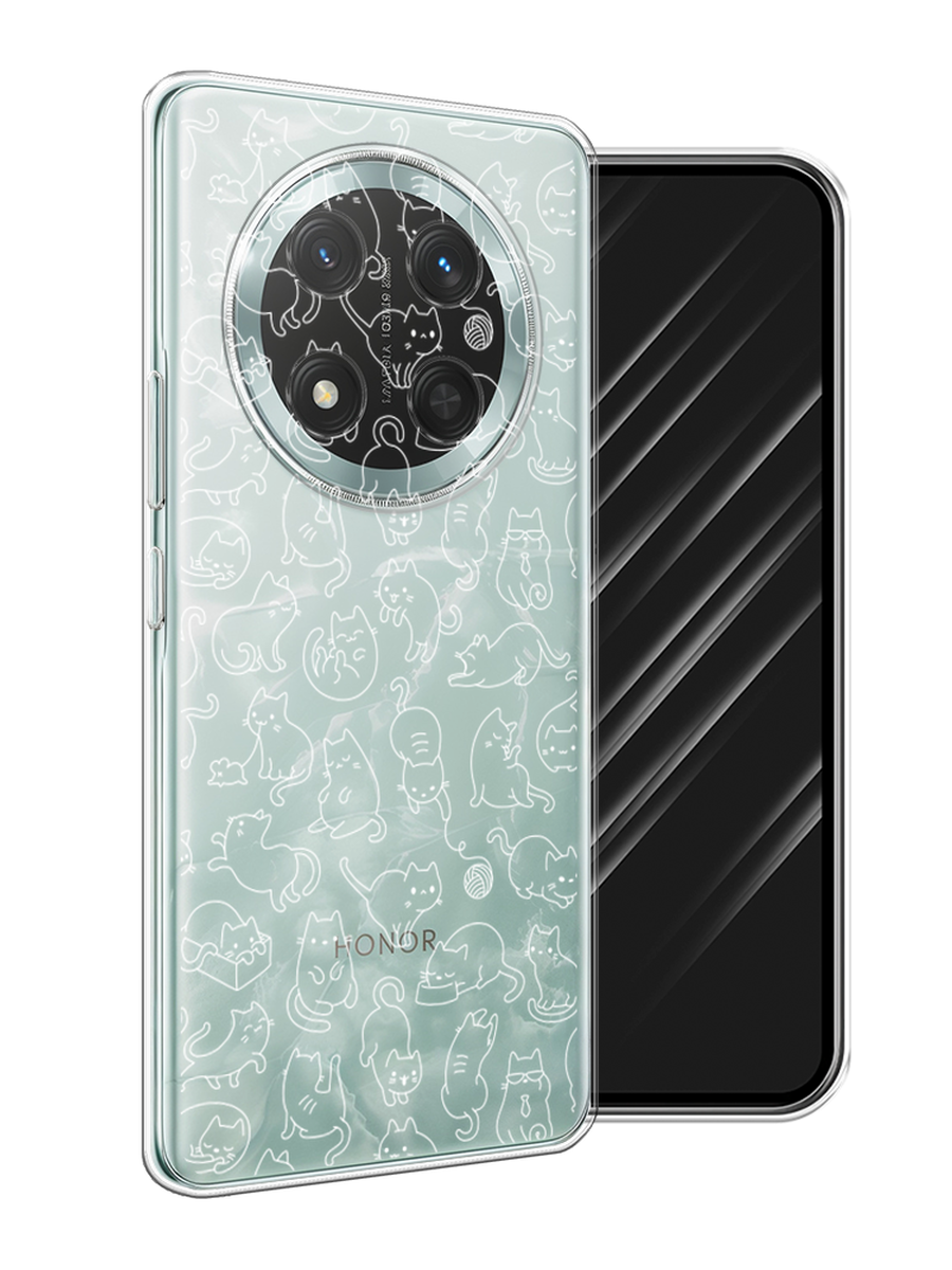 

Чехол Awog на Honor X9C/X60 Pro "Шкодливые котики", Прозрачный;бежевый, 6125350-1