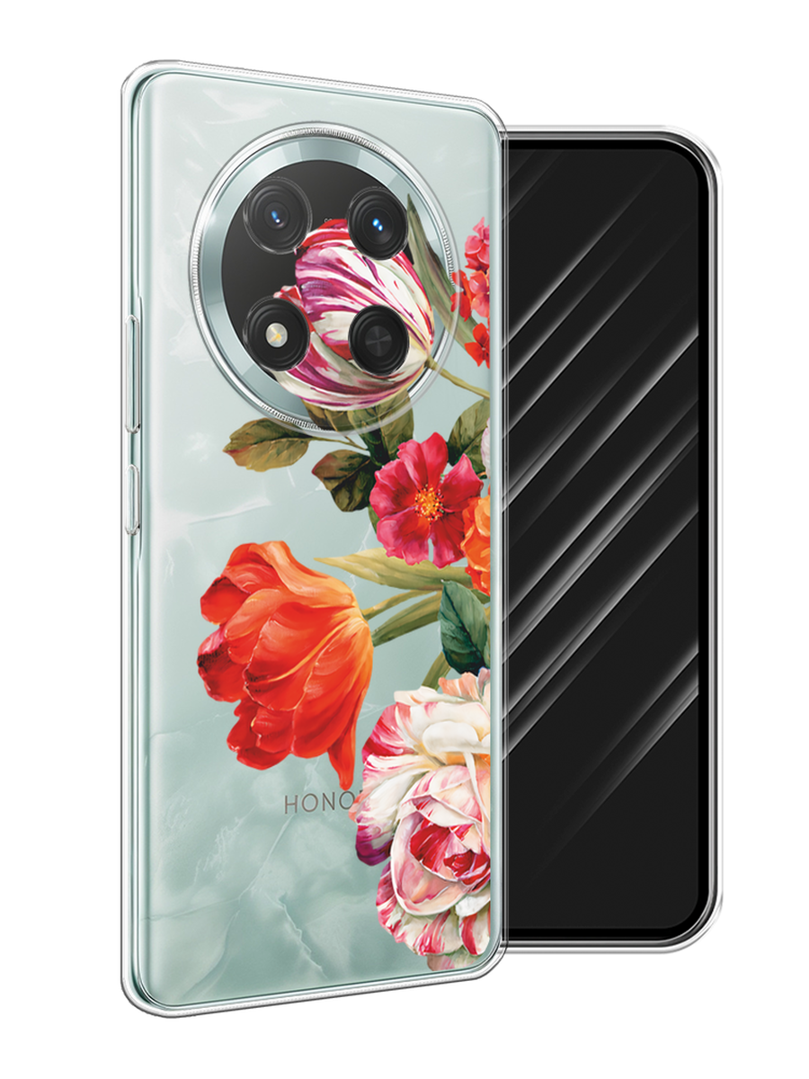 

Чехол Awog на Honor X9C/X60 Pro "Весенний букет", Красный;розовый;зеленый, 6125350-1