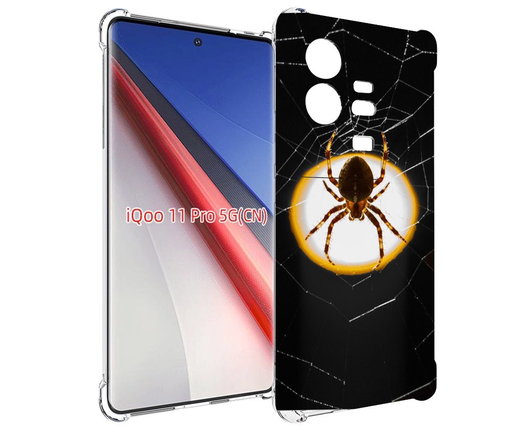 

Чехол бампер MyPads паук-с-паутинкой для Vivo iQOO 11 Pro против..., Прозрачный, Tocco
