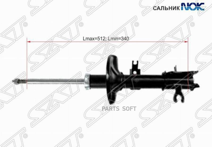 

SAT ST96653231 Стойка передняя CHEVROLET/DAEWOO AVEO/KALOS 03- LH