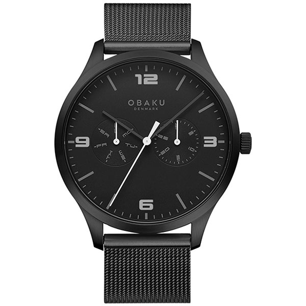 фото Наручные часы мужские obaku v249gmbbmb черные