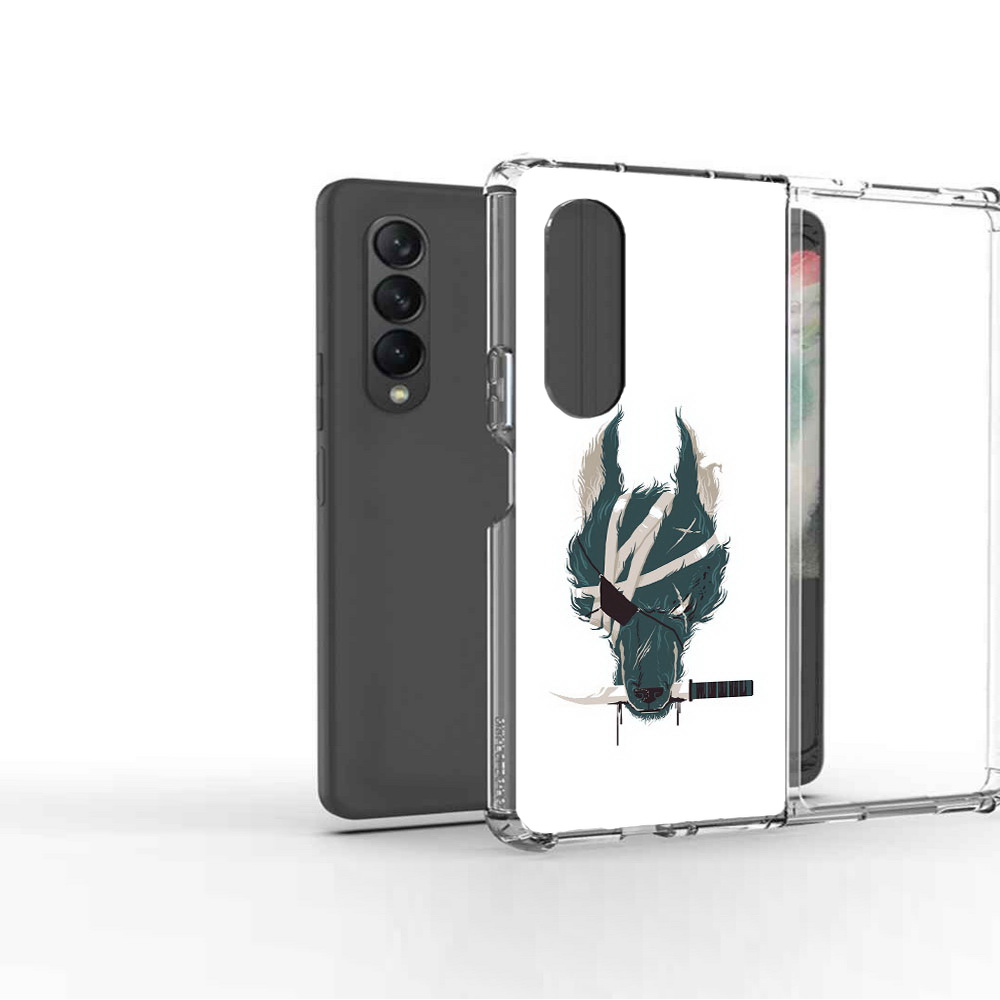 

Чехол MyPads Tocco для Samsung Galaxy Z Fold2 волк-разбойник, Прозрачный, Tocco