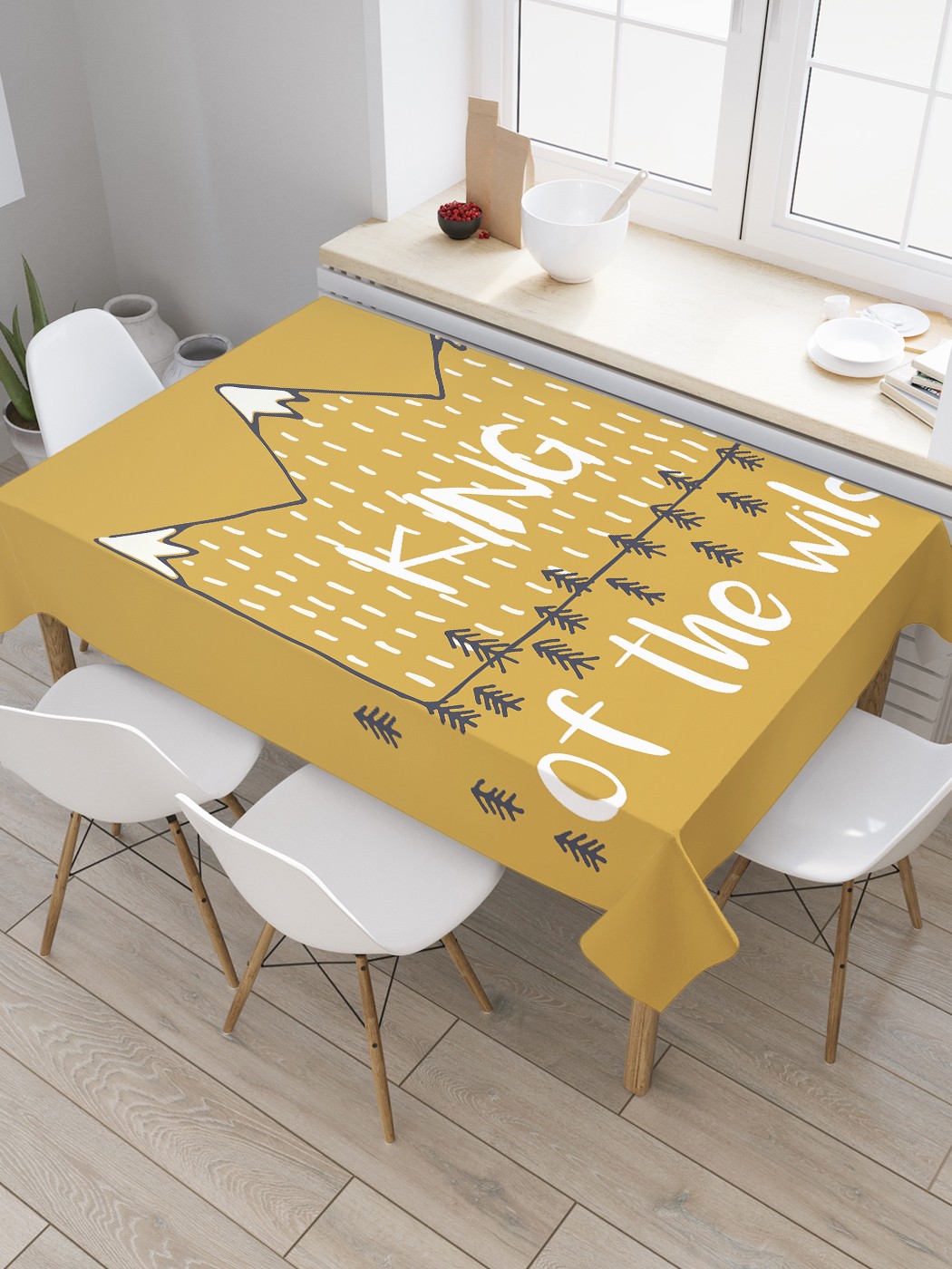 

Скатерть прямоугольная JoyArty "Вид дикой природы" из оксфорда, 180x145 см, Оранжевый, Вид дикой природы