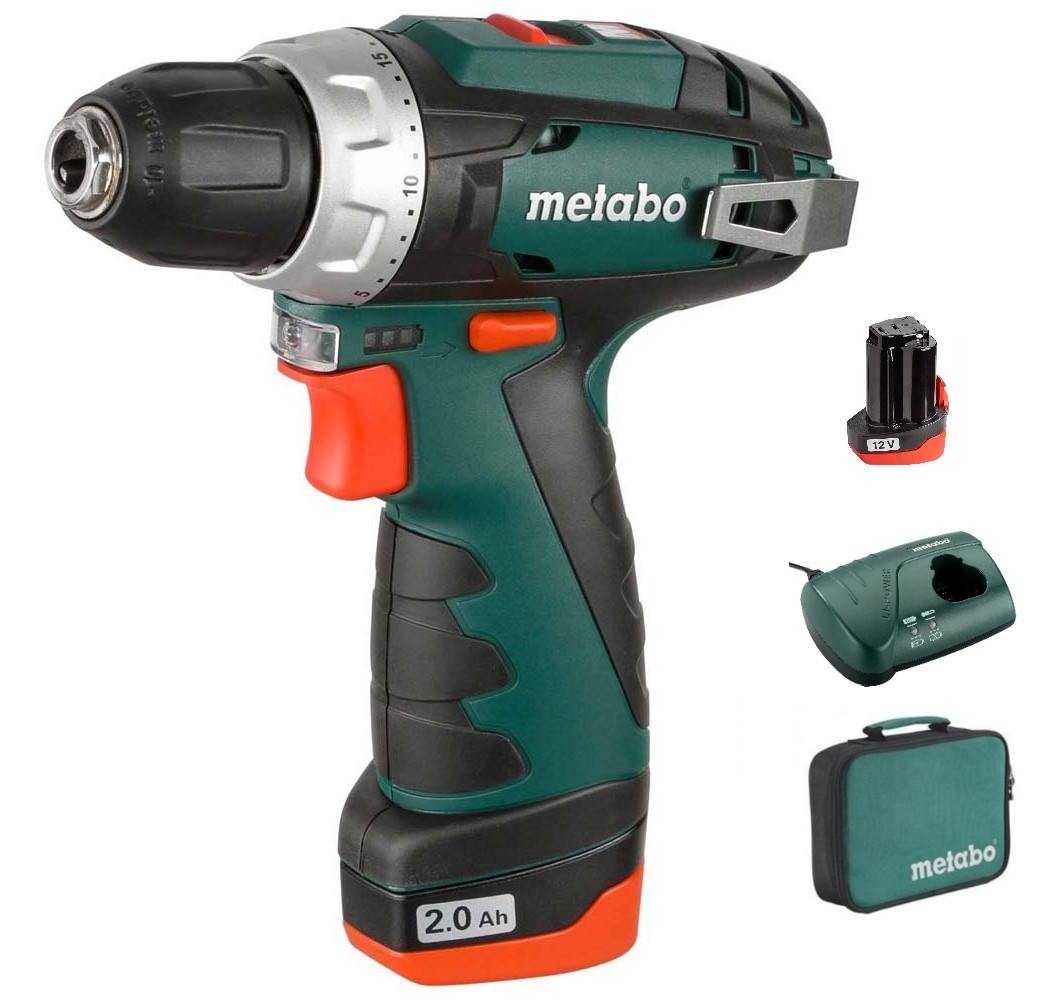 фото Аккумуляторная безударная дрель-шуруповерт metabo powermaxx bs 600079550