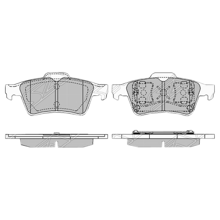 

SAT STC2Y32648ZA Колодки тормозные зад MAZDA 3 03-13/FORD FOCUS II/III/IV 04-
