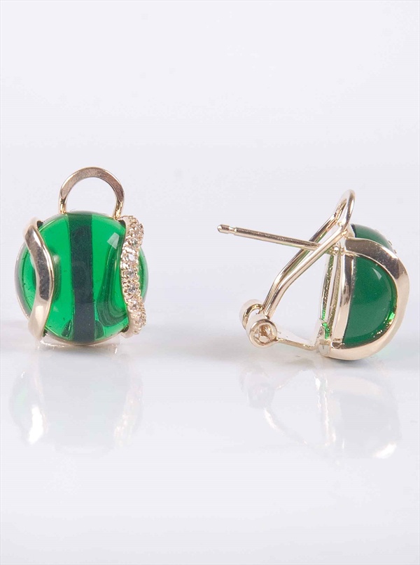 

Серьги из бижутерного сплава Lotus Jewelry 3041E-01Gcz, фианит, 3041E-01Gcz