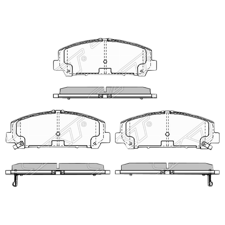 

Колодки тормозные перед INFINITI QX56 Z62 SAT STD10601LA1A