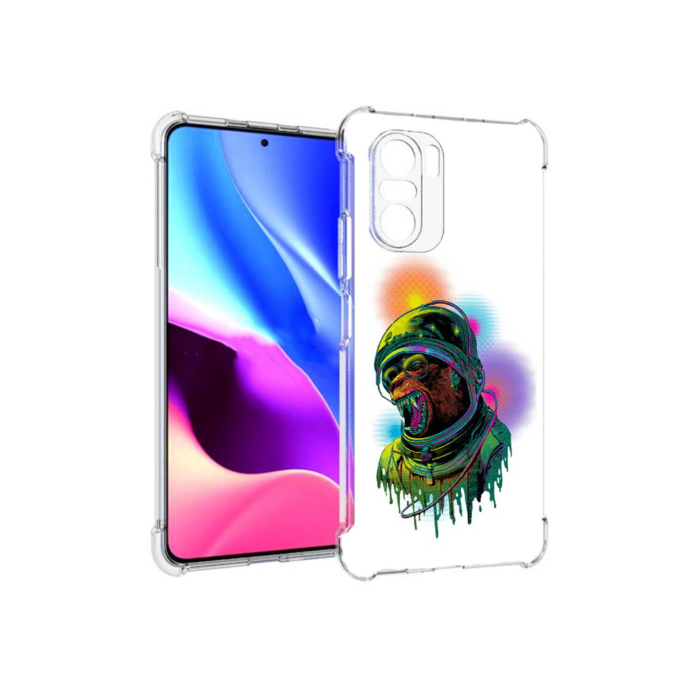 

Чехол MyPads Tocco для Xiaomi Redmi K40 медведь космонавт (PT158239.260.466), Прозрачный, Tocco