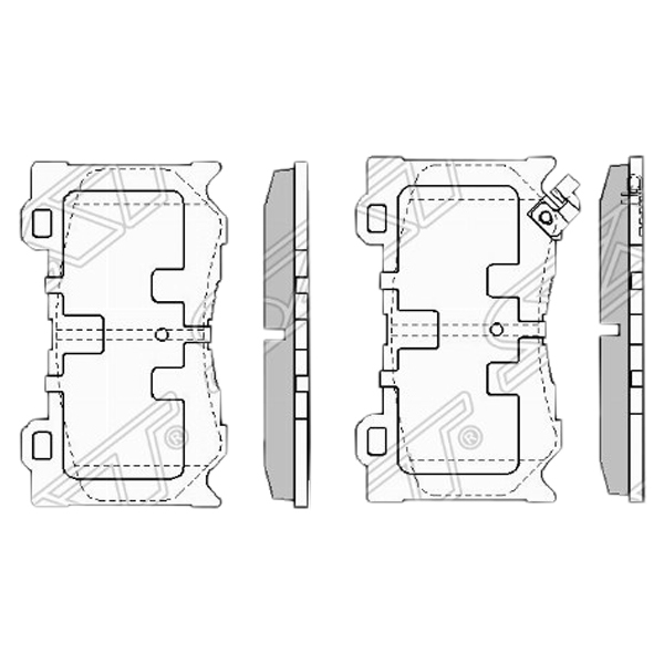 

Колодки тормозные перед INFINITI FX35/45 SAT STD10601TG1C