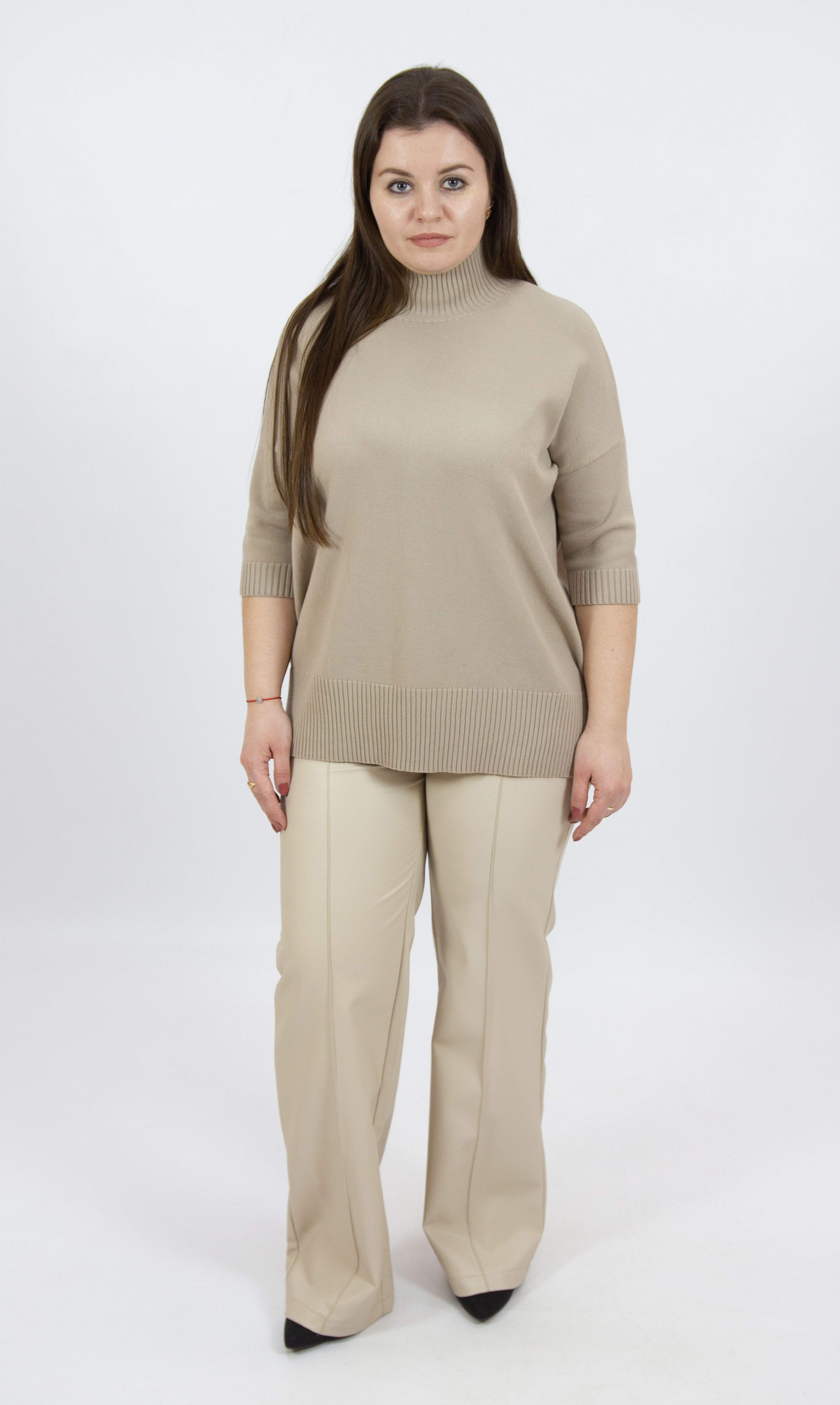

Брюки женские 365 clothes 15457215.00 белые 48 RU, Белый, 15457215.00