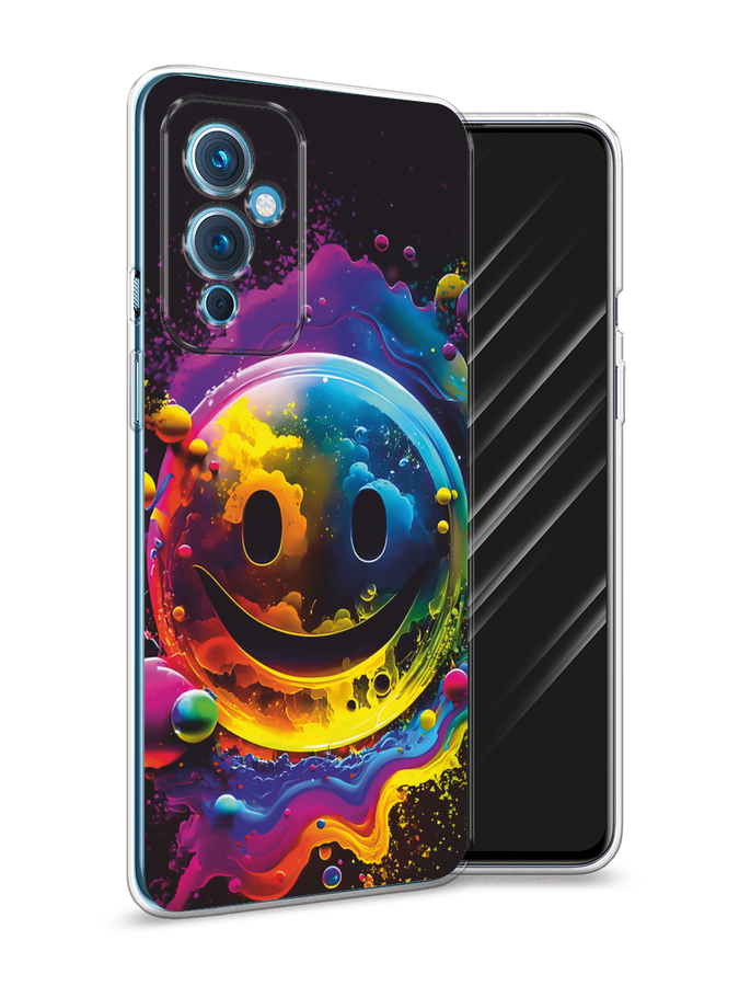 

Чехол Awog на OnePlus 9 LE2110 "Кислотный смайл", Фиолетовый;желтый;синий, 152750-1