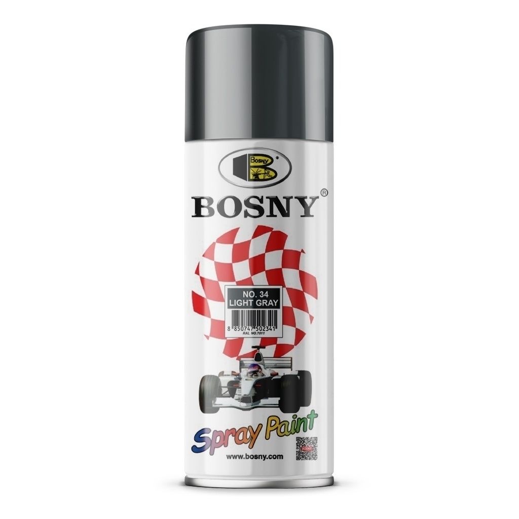 

Краска акриловая Bosny светло-серая ral 7015 520 мл, Серый