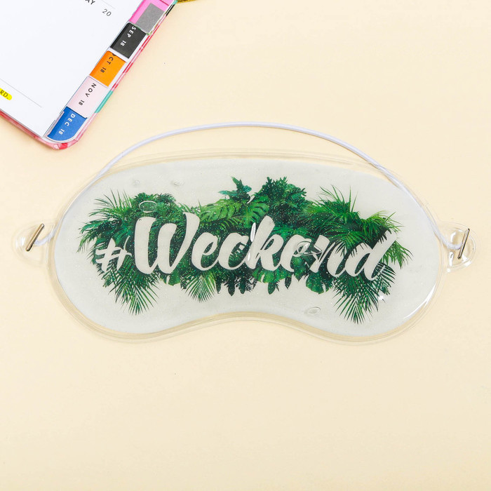 

Маска для сна Sima-land Weekend зеленая, Белый;зеленый, Weekend