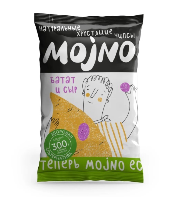 

Чипсы овощные Mojno из батата с сыром Чеддер 75 г