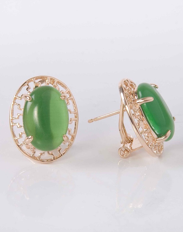 

Серьги из бижутерного сплава Lotus Jewelry 897E-07CA, кошачий глаз, 897E-07CA