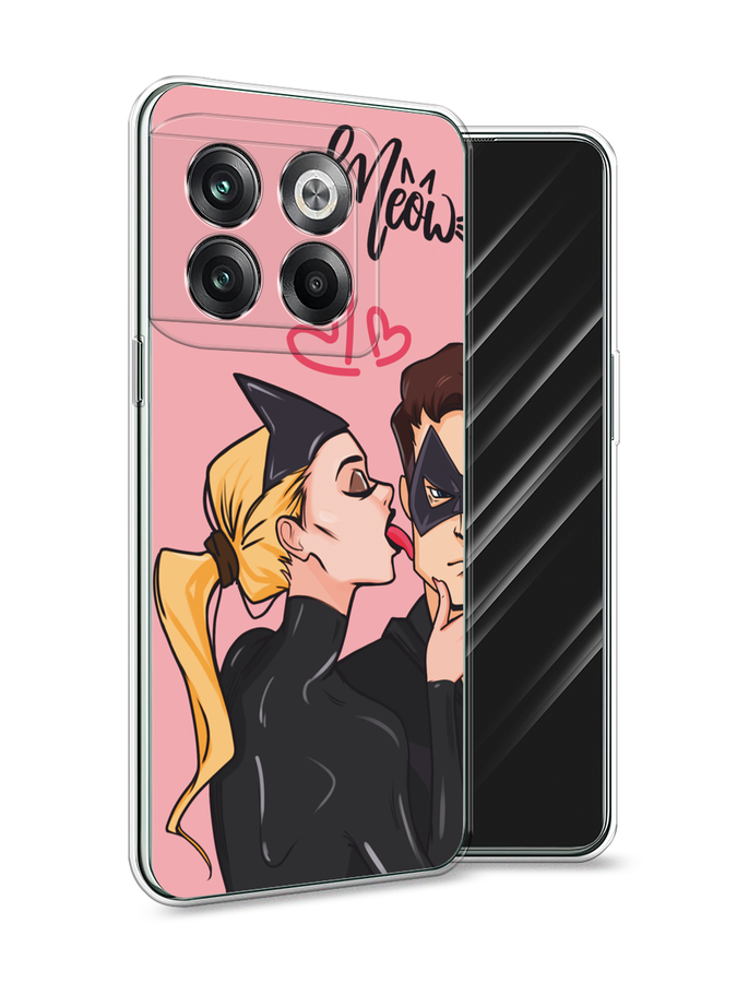 

Чехол Awog на OnePlus 10T/Ace Pro "Kiss of Cat Woman", Розовый;черный;бежевый, 153150-1