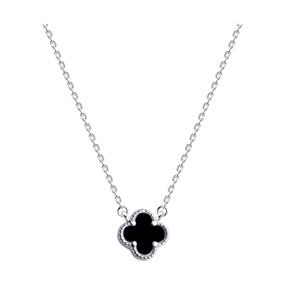 

Колье из серебра 38-43 см SOKOLOV 83070056-91, агат, 83070056-91