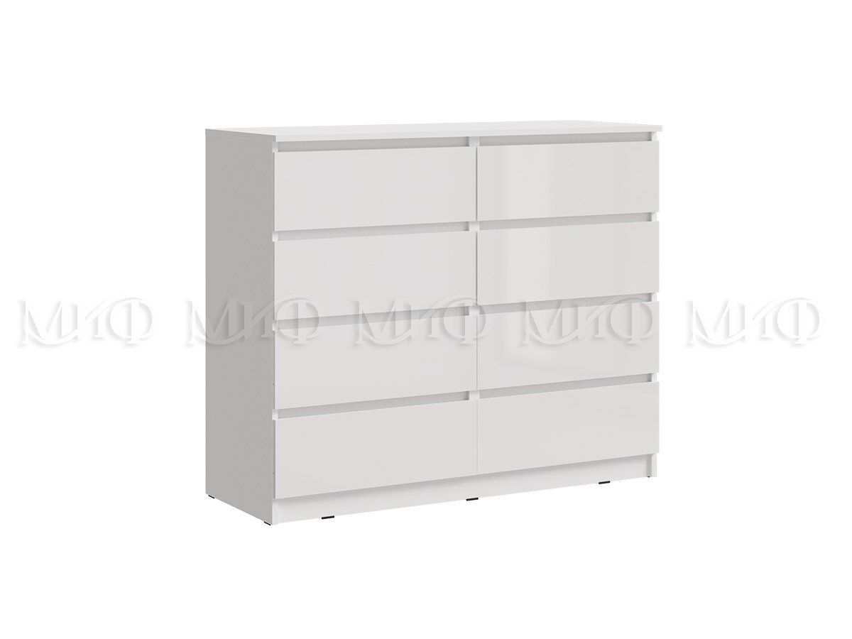 

Комод 8 ящ. Челси Белый, Комод_Chest of drawers 8 Chelsea White_Фабрика МИФ