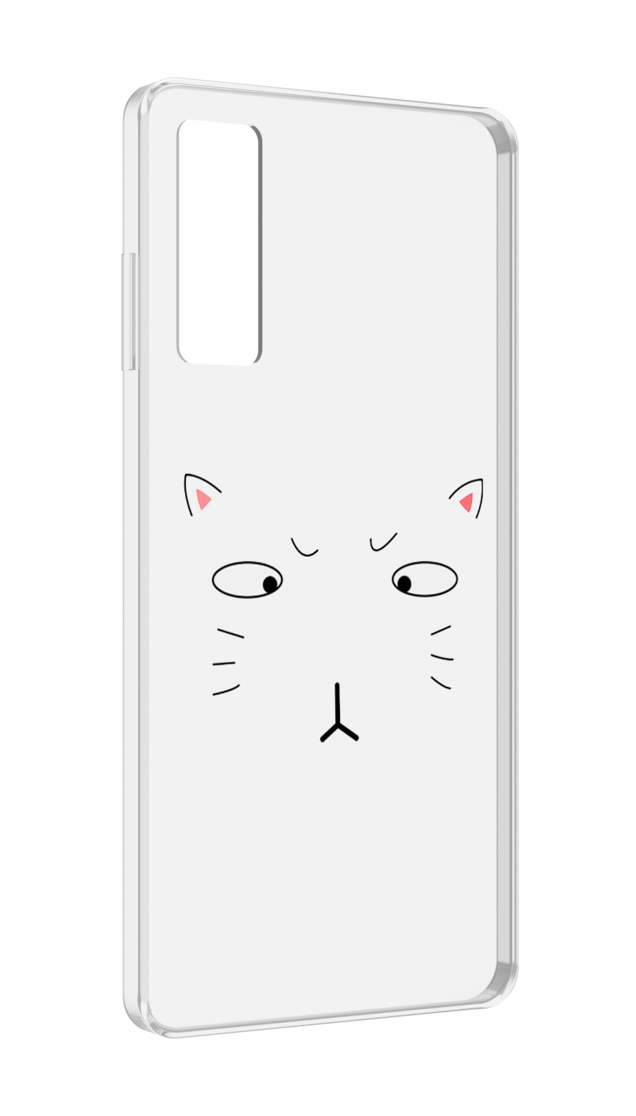 

Чехол MyPads кот-части-лица для TCL 20 5G, Прозрачный, Tocco