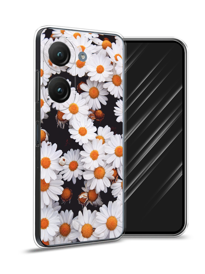 

Чехол Awog на Asus ZenFone 9 "Ромашковое поле", Белый, 44850-4