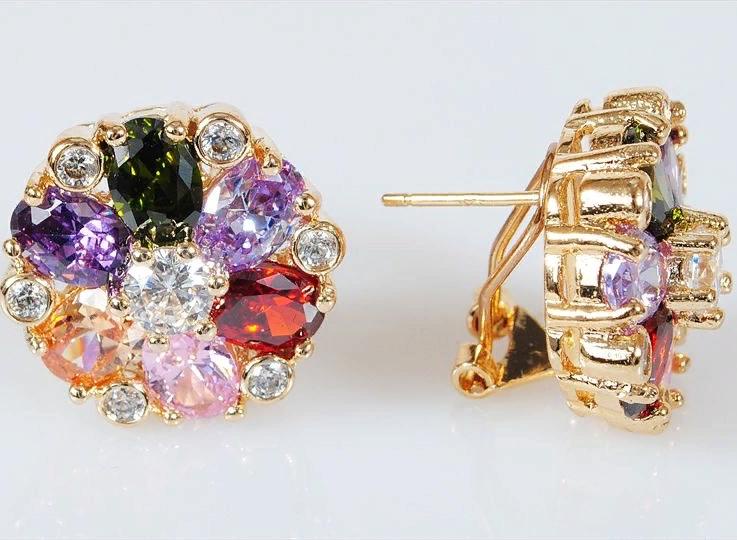 

Серьги из ювелирного сплава Lotus Jewelry 3019E-24mix, фианит, 3019E-24mix