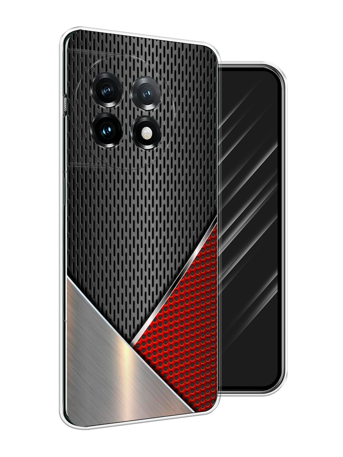 

Чехол Awog на OnePlus 11 "Стальной металл", Черный;красный;серебристый, 153650-1