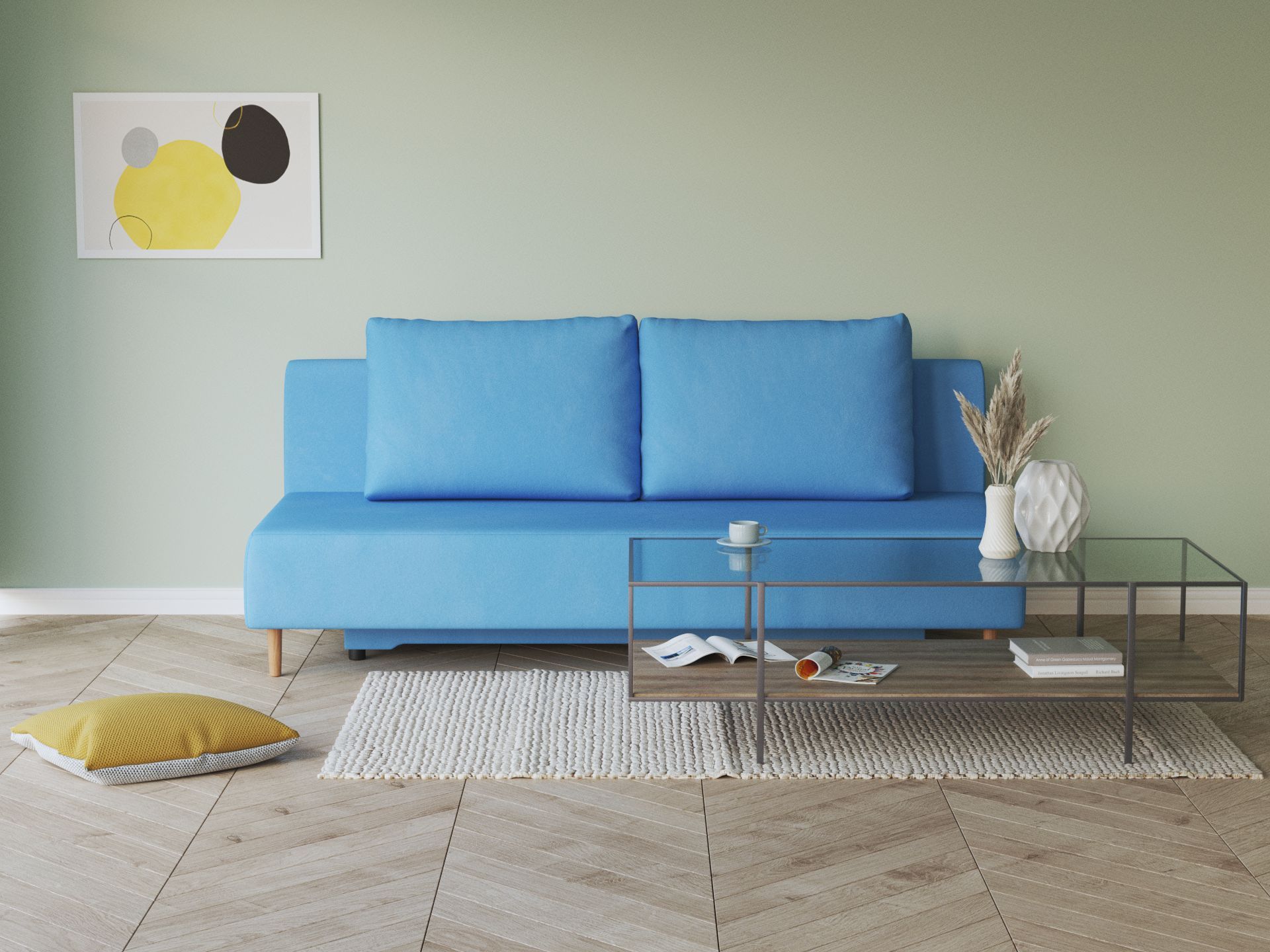 Диван-кровать Армос Brendan Velutto 47, 193x88, велюр