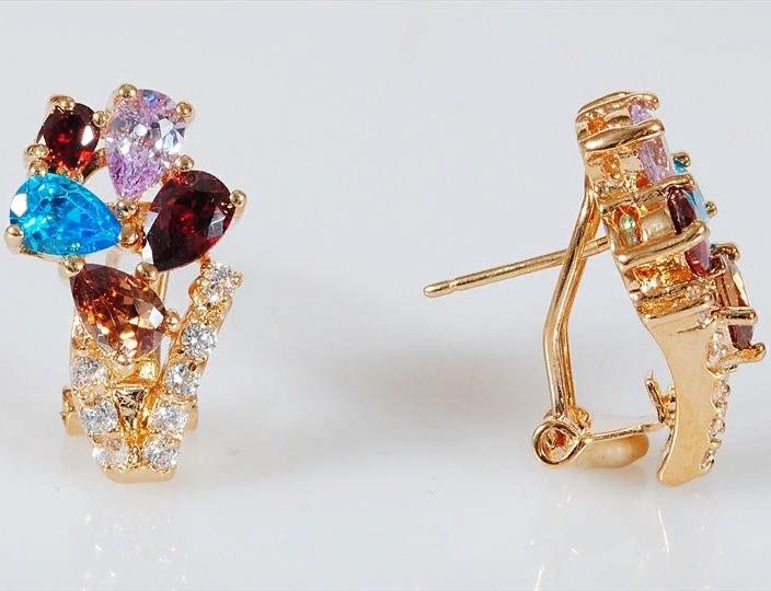 

Серьги из ювелирного сплава Lotus Jewelry 3023E-06mix, фианит/циркон, 3023E-06mix