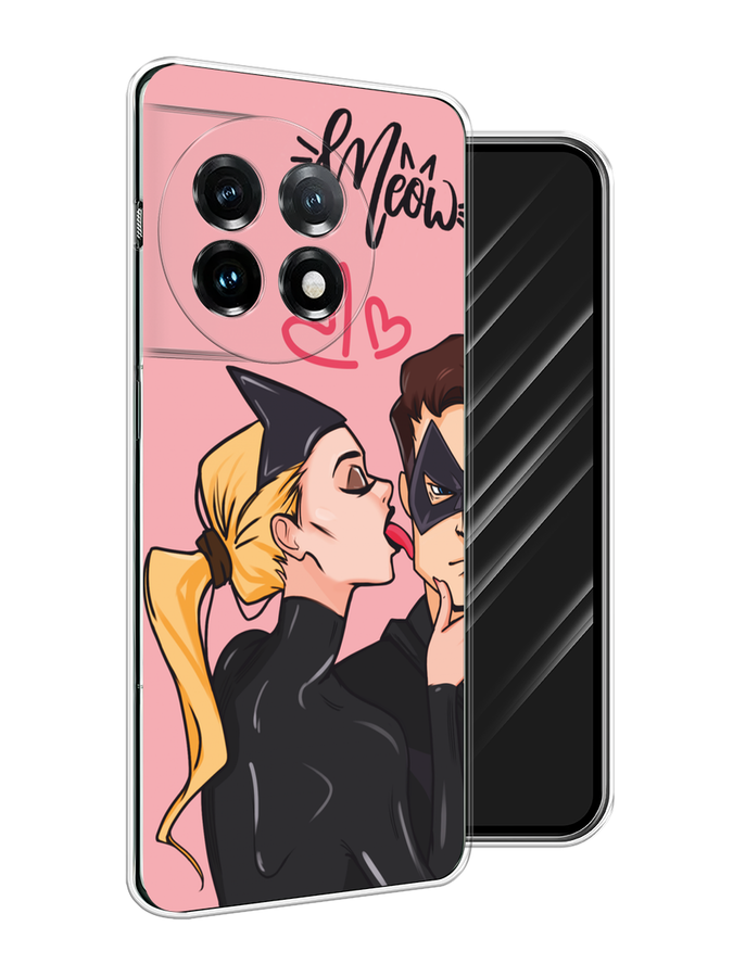 

Чехол Awog на OnePlus 11 "Kiss of Cat Woman", Розовый;черный;бежевый, 153650-1